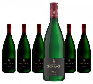 6 x Staatsweinkellerei Eberbach Riesling feinherb Liter – 2022
