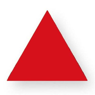 Holzspielzeug Legematerial Gleichseitiges Dreieck Rot 24 Stück LxB 25x25mm NEU H