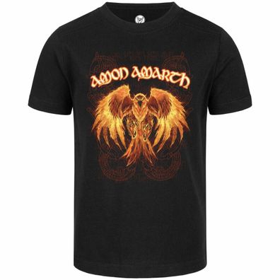 Amon Amarth (Burning Eagle) - Kinder T-Shirt 100% offizielles Bio Baumwolle