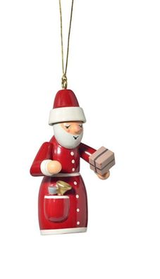 Baumbehang Weihnachtsmann mit Geschenk BxTxH= 3x3,5x7cm NEU Christbaum