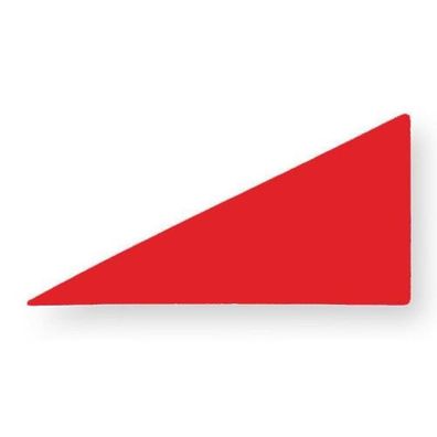 Holzspielzeug Legematerial Rechtw. ungleichschenkliges Dreieck Rot 24 Stück LxB