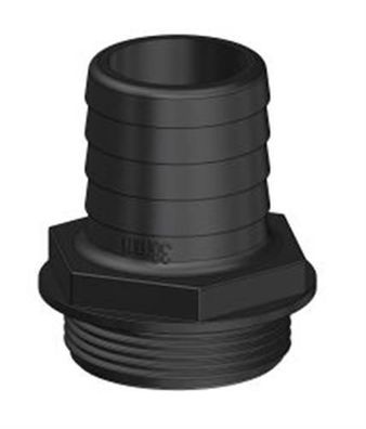 Aquavalve-Anschluss schwarz 120° 38mm Anschluss, TD90297