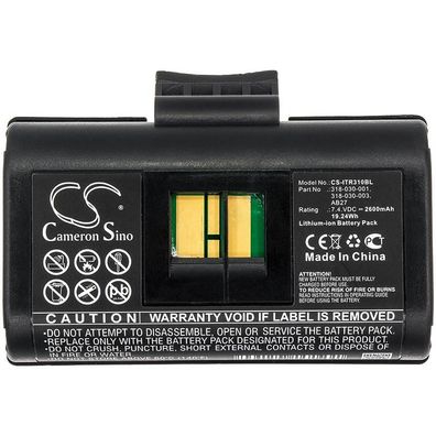 Ersatzakku - CS-ITR310BL - Intermec PR21 / 318-030-001 - 7,4 Volt 2600mAh Li-ion