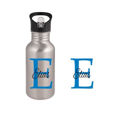 Personalisierte Trinkflasche mit Namen Wasserflasche Geburtstag Geschenkidee 02E