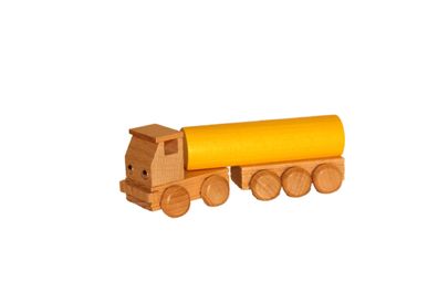 Holzspielzeug Tanklastzug bunt Länge ca. 15 cm NEU Holzauto Holzfahrzeug