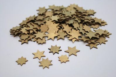 Dekoration Sterne aus Holz ? 17 mm gold BxH 1,7x1,7xcm NEU Deko Gestalten Baum Fi