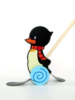 Holzspielzeug Schiebetier Pinguin Konrad BxLxH 140x60x600mm NEU Spielgerät Babys