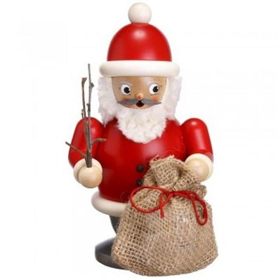 Räucherfigur Weihnachtsmann mit Geschenkesack bunt Höhe 20 cm NEU Räuchermann Ra