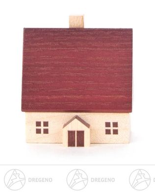 Miniatur Haus natur BxHxT 4cmx4 cmx3 cm NEU Erzgebirge Weihnachtsfigur Holzfigur