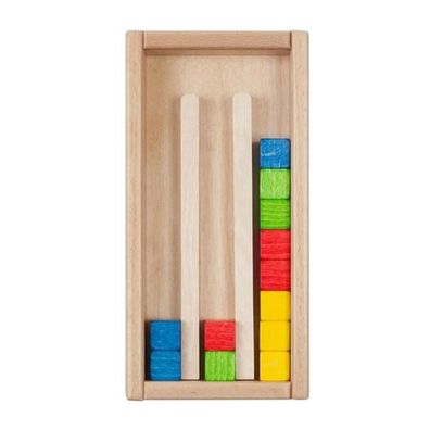 Holzspielzeug Farben-Stapelspiel LxBxH 100x205x35mm NEU Bausteine Spielsortiment