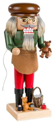 Nußknacker Teddymacher BxTxH= 10x9x25cm NEU Weihnachten Seiffen Nutcracker Nüsse