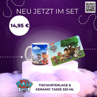 Paw Patrol Set - Tasse & Tischunterlage, "All Stars"