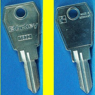 Schlüsselrohling Börkey 1832 für versch. Eurolocks, L + F, Meroni / Möbelzylinder und