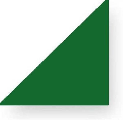 Holzspielzeug Legematerial Rechtw. gleichschenkliges Dreieck Grün 24 Stück LxB 2