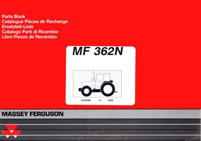 Ersatzteilliste Massey Ferguson MF 362 N