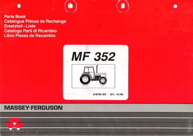 Originale Ersatzteilliste Massey Ferguson MF 352