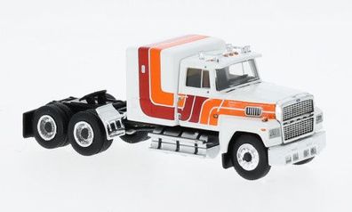 Brekina 85876 Ford LTL 9000, weiß/ orange, US Truck Modell 1:87 (H0)