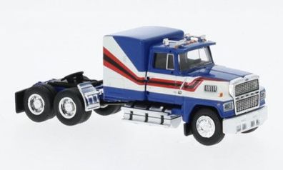 Brekina 85877 Ford LTL 9000, blau/ weiß, US Truck Modell 1:87 (H0)