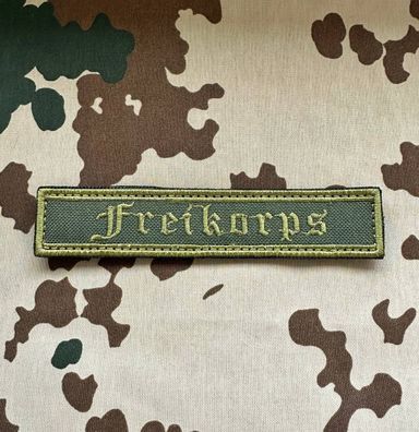 Patch Freikorps Oliv Grün Bundeswehr Armee Stange Abzeichen Veteran Morale Reichswehr