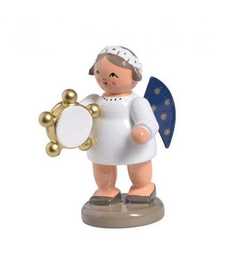 Miniaturfigur Engel mit Tamburin BxTxH= 3x4x5cm NEU Miniatur Instrumente Figuren