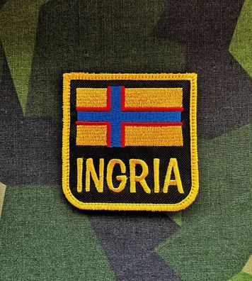Patch "Flagge Ingria" Klett Morale Aufnäher Karelia Finnland Russland Heer Armee
