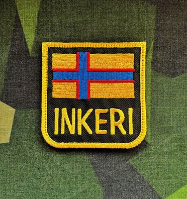 Patch "Flagge Inkeri" Klett Morale Aufnäher Karelia Finnland Russland Heer Armee