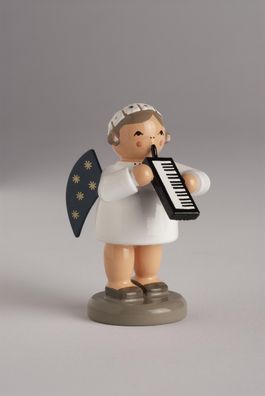 Miniaturfigur Engel mit Melodica BxTxH= 3x4x5cm NEU Miniatur Instrumente Figuren