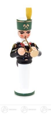 Miniatur Bergmusiker mit Trompete H=ca 6,5 cm NEU Erzgebirge Weihnachtsfigur