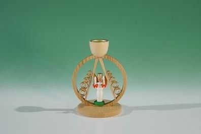 Kerzenhalter Ring mit Spanbaum und Engel Höhe 7,5cm NEU Kerze Kerzenlicht Teelich