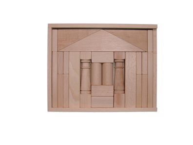 Holzspielzeug Baukasten Domizil natur BxHxT 28,5x22,5x4,5cm NEU Holzbaukasten