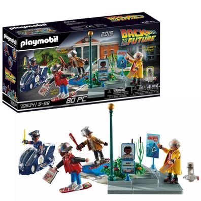 Playmobil 70634 Back to the Future Verfolgung mit Hoverboard Spiel-Set Figuren