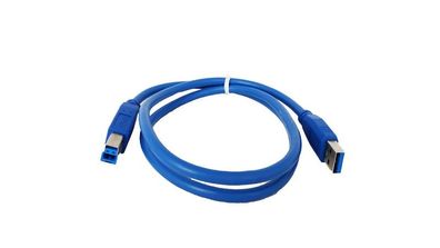 sempre U308AB 0,8m USB3.0 Kabel High Quality Stecker A to Stecker B blue
