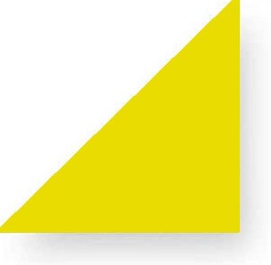 Holzspielzeug Legematerial Rechtw. gleichschenkliges Dreieck Gelb 24 Stück LxB 2