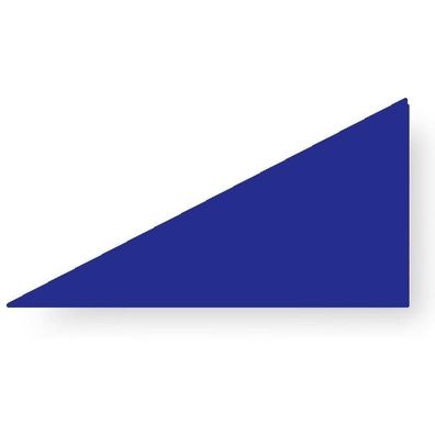 Holzspielzeug Legematerial Rechtw. ungleichschenkliges Dreieck Blau 24 Stück LxB