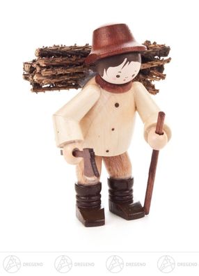 Miniatur Reisigmann natur H=ca 5,5 cm NEU Erzgebirge Weihnachtsfigur Holzfigur