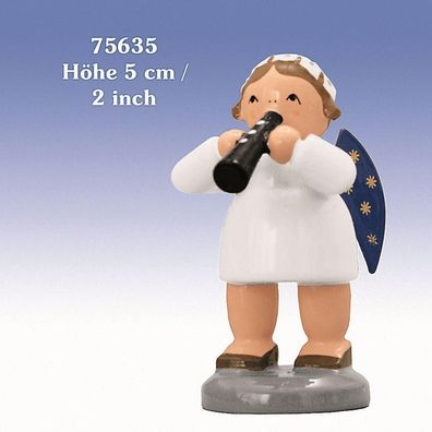 Miniaturfigur Engel mit Flöte BxTxH= 3x4x5cm NEU Miniatur Instrumente Figuren