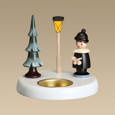 Kerzenhalter Kurrendesänger schwarz Höhe 10,5cm NEU Kerzenständer Kerzenleuchter