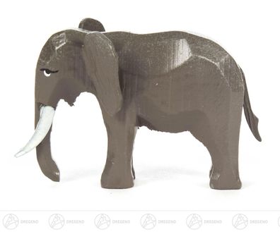 Reifentier Elefant H=ca 8 cm NEU Erzgebirge Reifenvieh Holztier