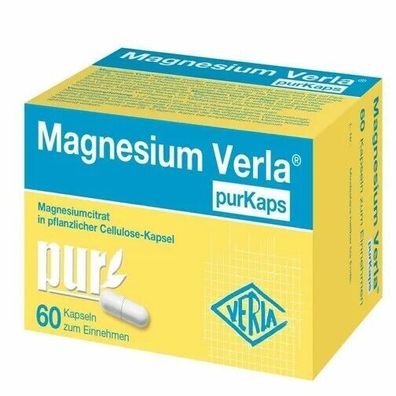 Magnesium VERLA purKaps vegane Kapseln z. Einnehmen, 60 St, 11130160
