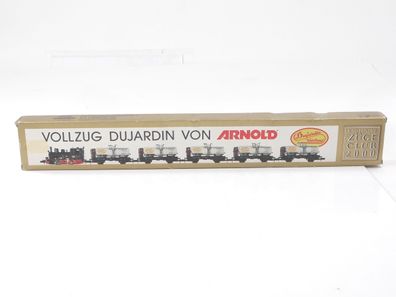 Arnold N 0220 Güterzug 6-tlg. Dampflok T2 Hanomag mit Kesselwagen "Dujardin" DRG