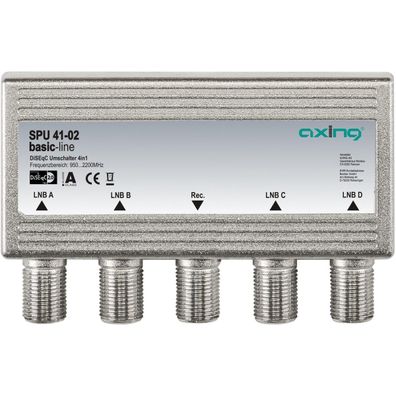 Axing SPU 41-02 DiSEqC-Umschalter, 4in1 (SPU04102)