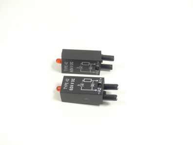 Weidmüller Type 42 6/24V DC Steckmodul mit LED VPE 2 Stück