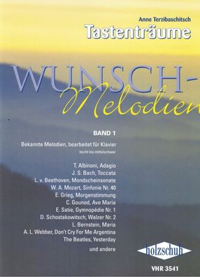 Klavier Noten : Wunschmelodien 1 (Tastenträume) leicht - mittel Terzibaschitsch