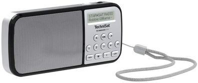 TechniSat TechniRadio RDR DAB + / UKW Taschenradio tragbar silber