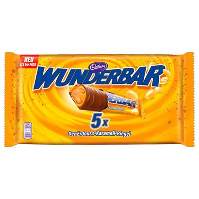 Cadbury Wunderbar - 5 x 37g Riegel - mit MULTI-RABATT ab 2,33 €