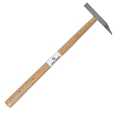 Fliesenhammer Hartmetall spitz, mit Holzgriff