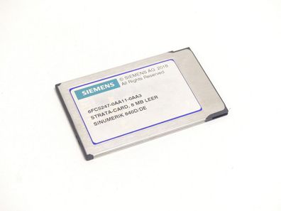 Siemens 6FC5247-0AA11-0AA3 STRATA-CARD, 8 MB mit Tumpf NCK V06.18.55 Build 429