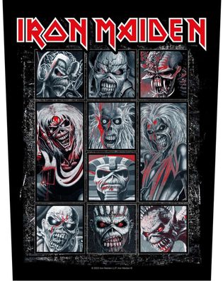 Iron Maiden 10 Eddies Rückenaufnäher Back Patch