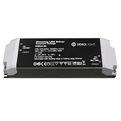 DEKO-LIGHT Netzgerät (CV, DC) dimmbar, BASIC, DIM, CV, 24V 12-50W, Spannung...