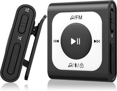 AGPTEK 64GB Clip MP3 Player mit Bluetooth 5.3 Mini Tragbarer Musikplayer Einfach